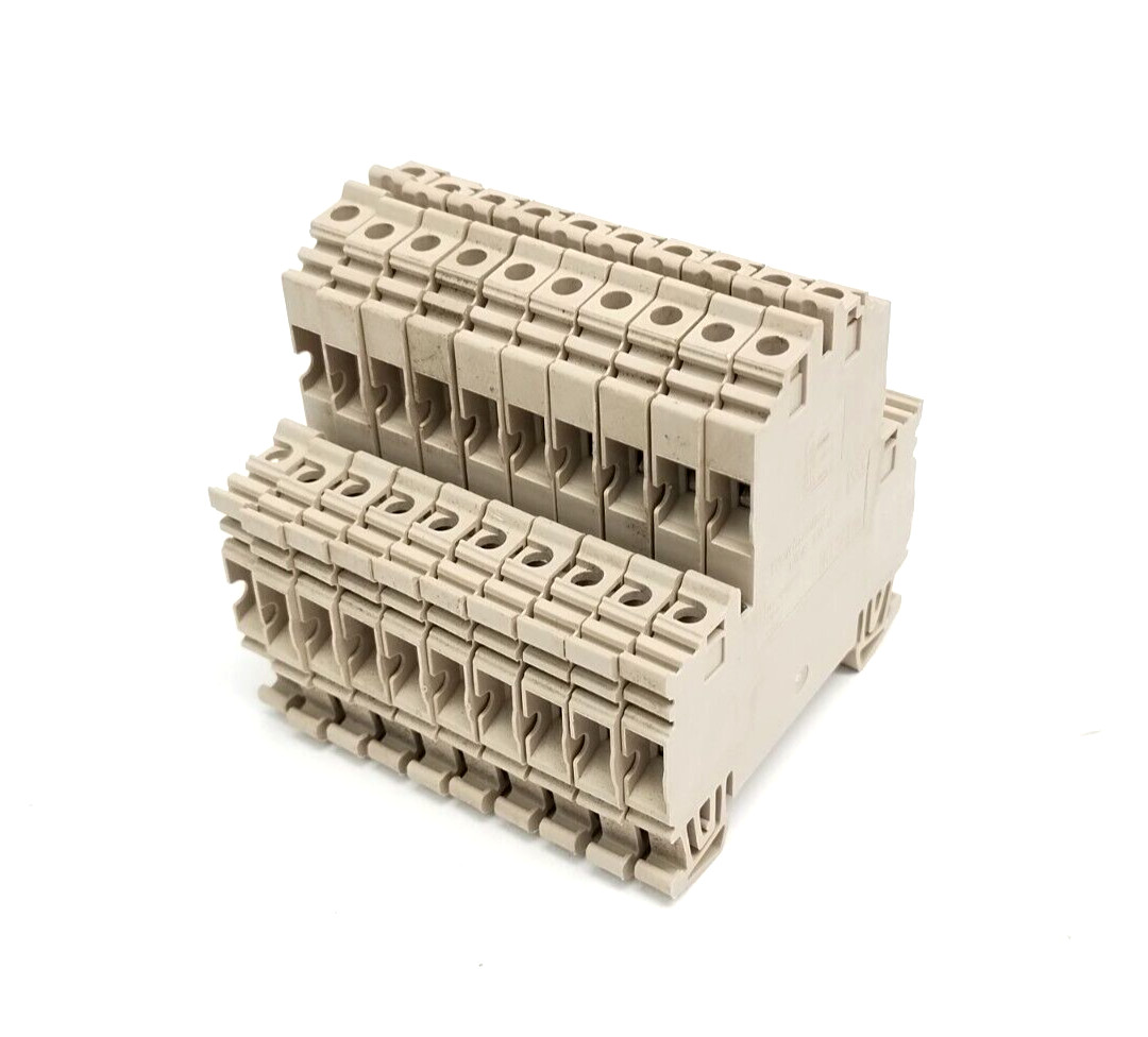 Weidmüller WDK 4N V Terminal Block 4mm 800V 32A Dark Beige 1041910000 LOT OF 10