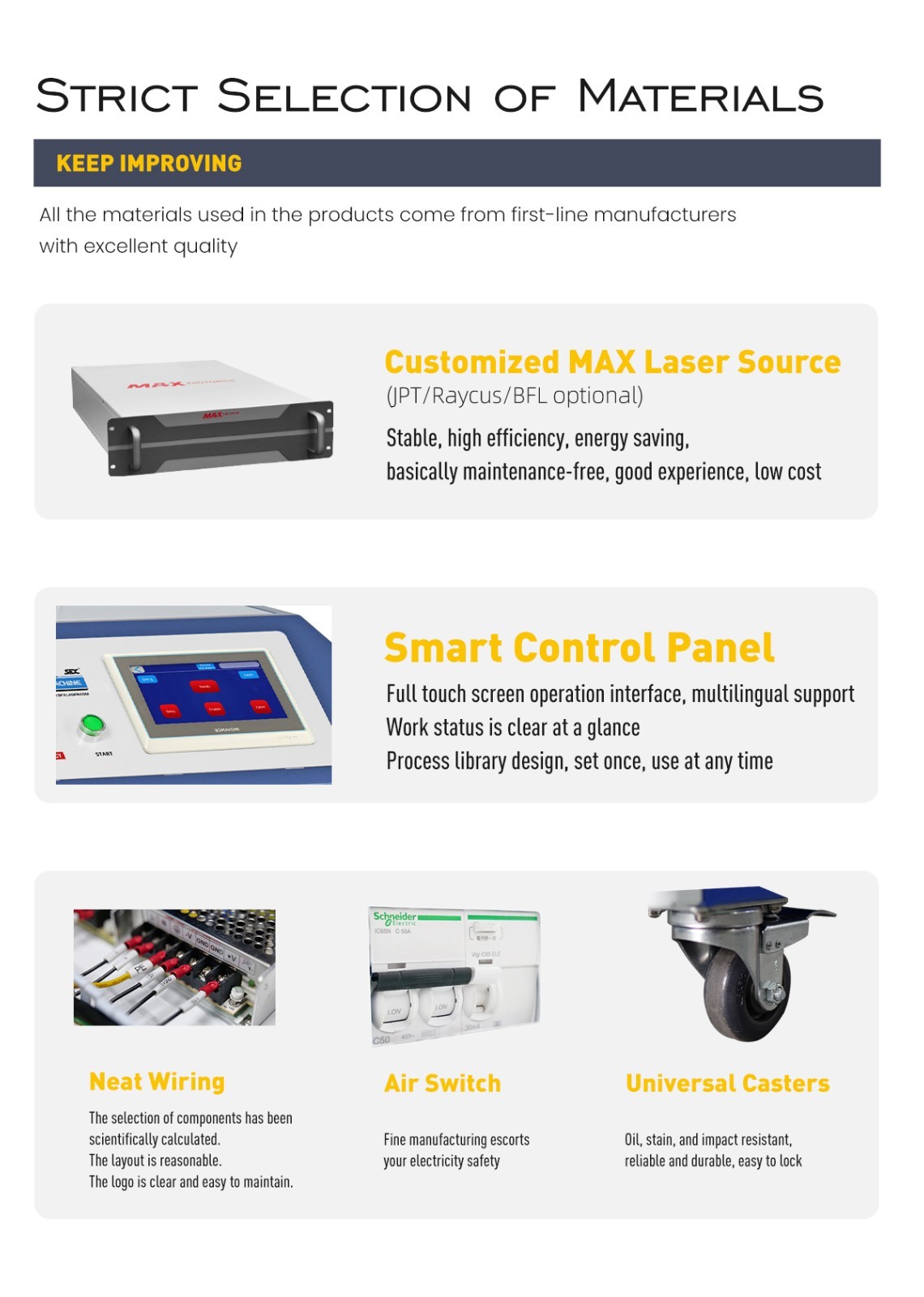 SFX US STOCK 90% New 3000W 400mm Scan Wideth Continuous Laser Cleaning Machine