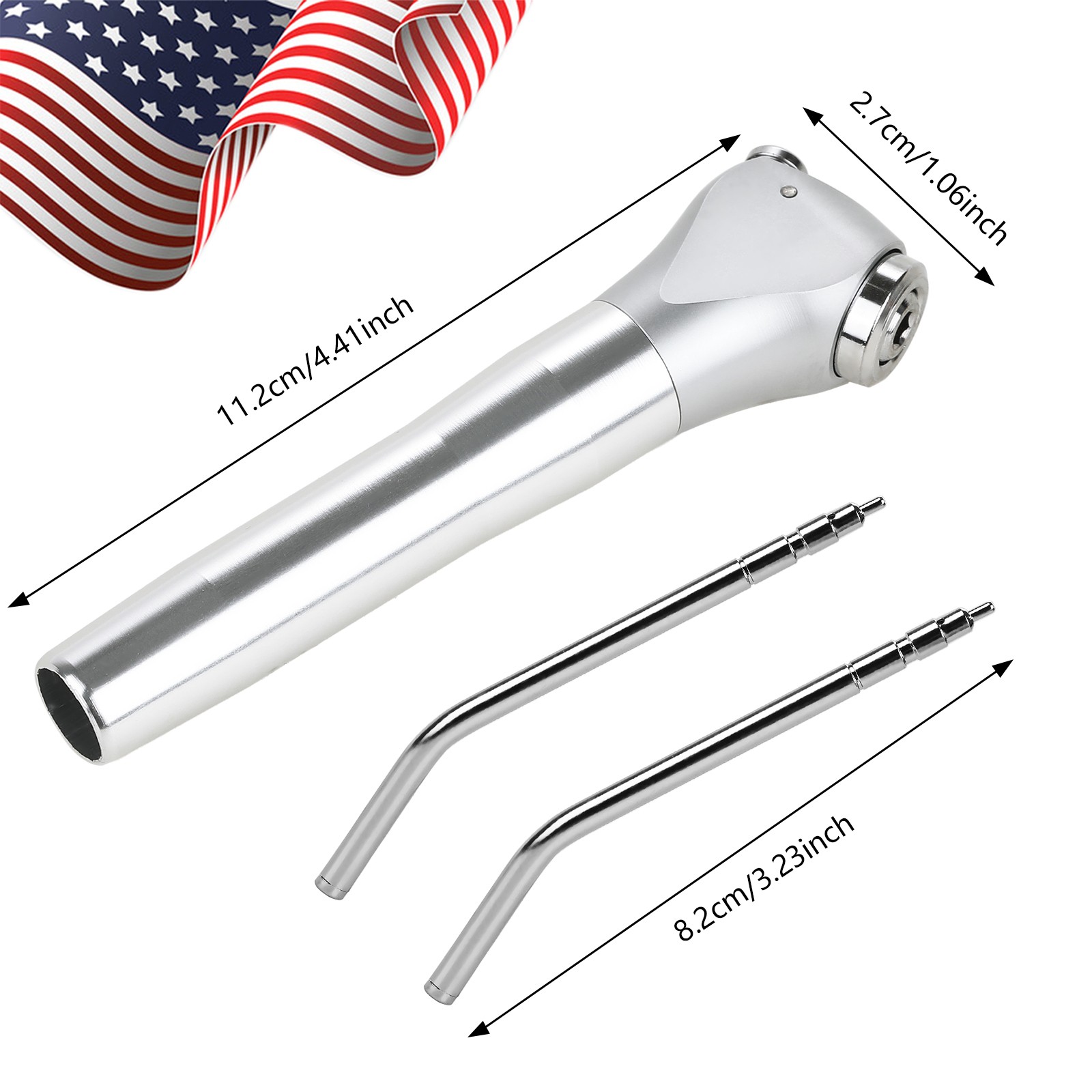 Dental Triple Way Syringe Air Water Spray Handpiece/Disposable Nozzles Tips Tube