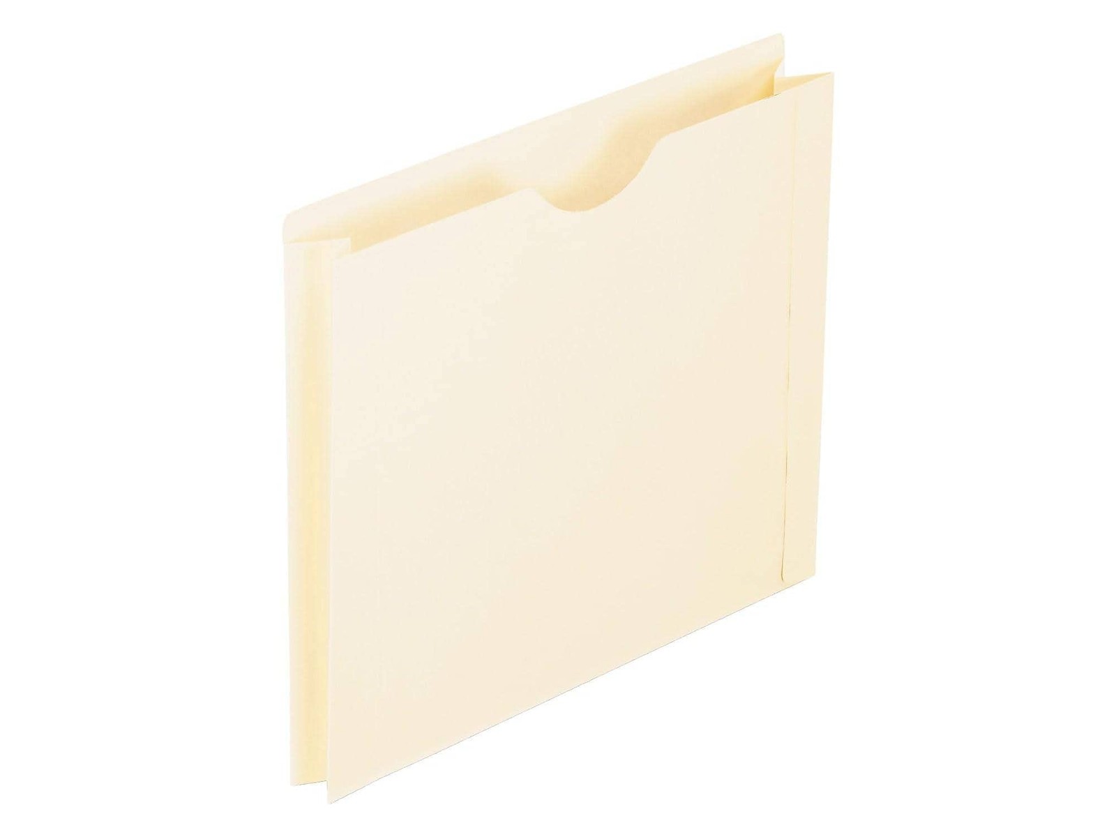 File Jackets, Letter Size, Manila, 2″ Expansion, Reinforced Straight-Cut Tabs…