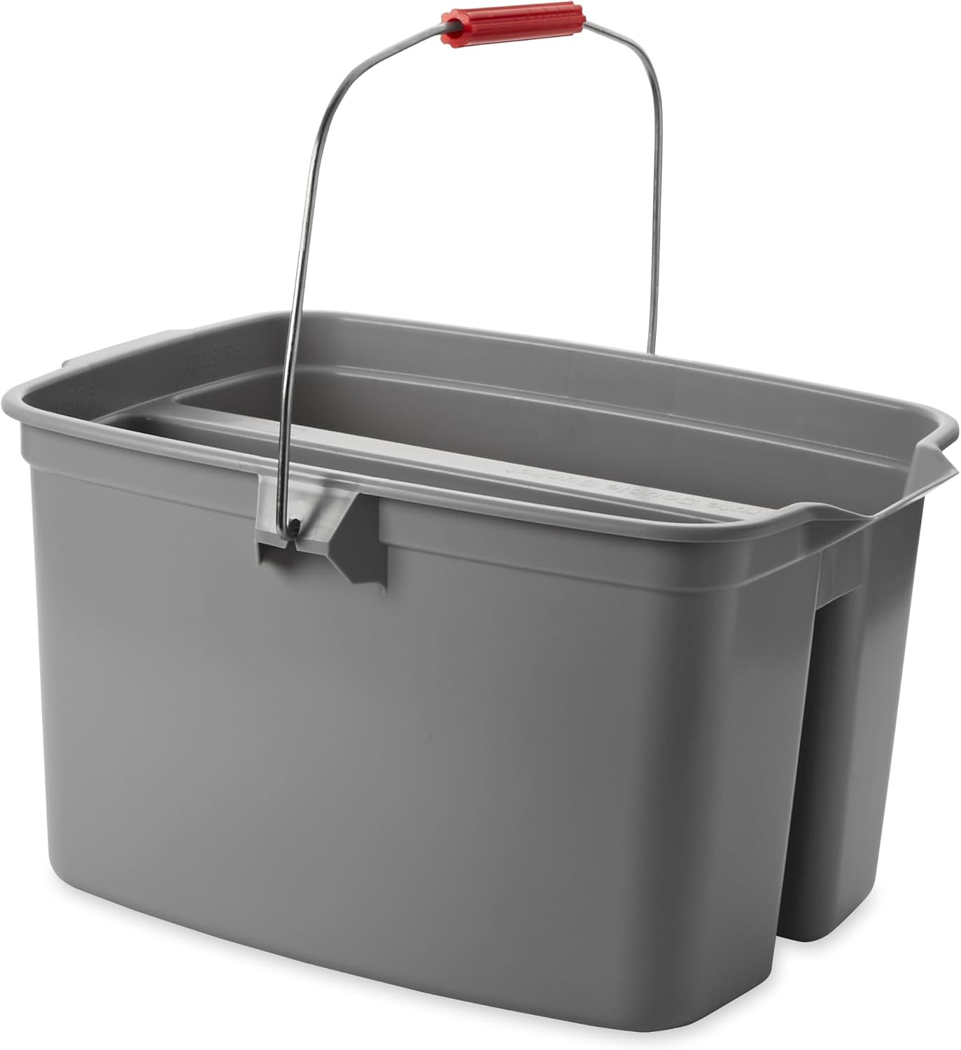 Rubbermaid Commercial Products Double Pail Plastic Bucket for Cleaning Easy to C