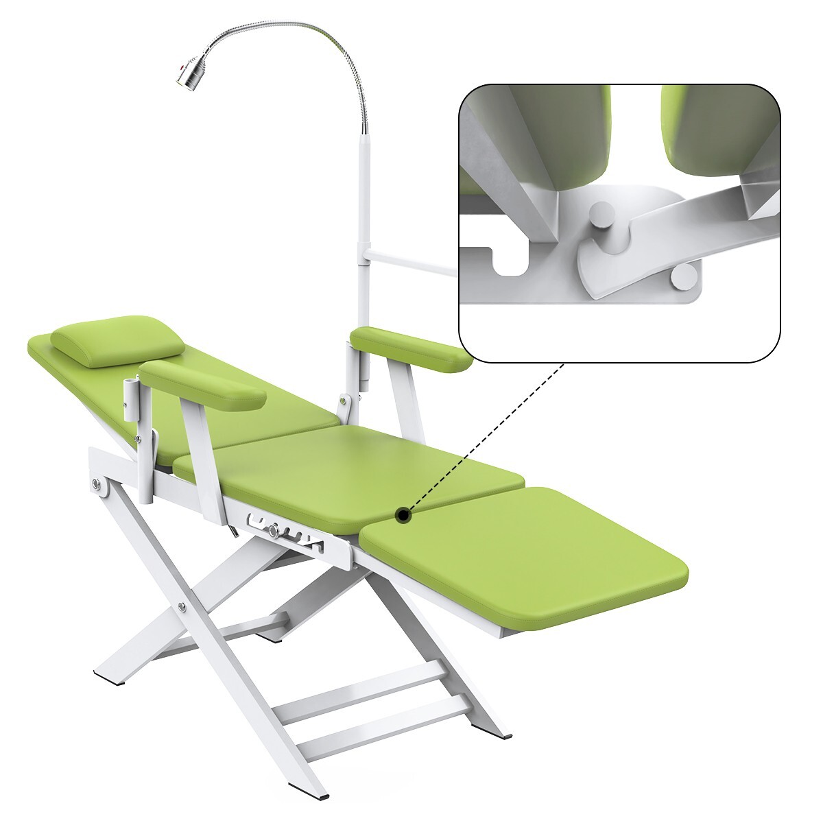 Portable Dental Mobile Delivery Unit System with Air Compressor 4Hole /Chair