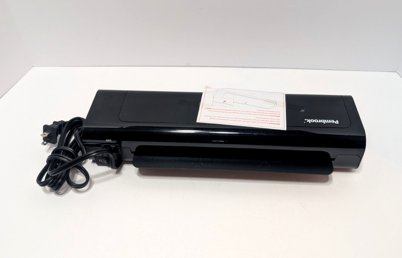 Pembrook 9″ Advanced Thermal Laminator In Box Unused Laminator W/Starter Pack