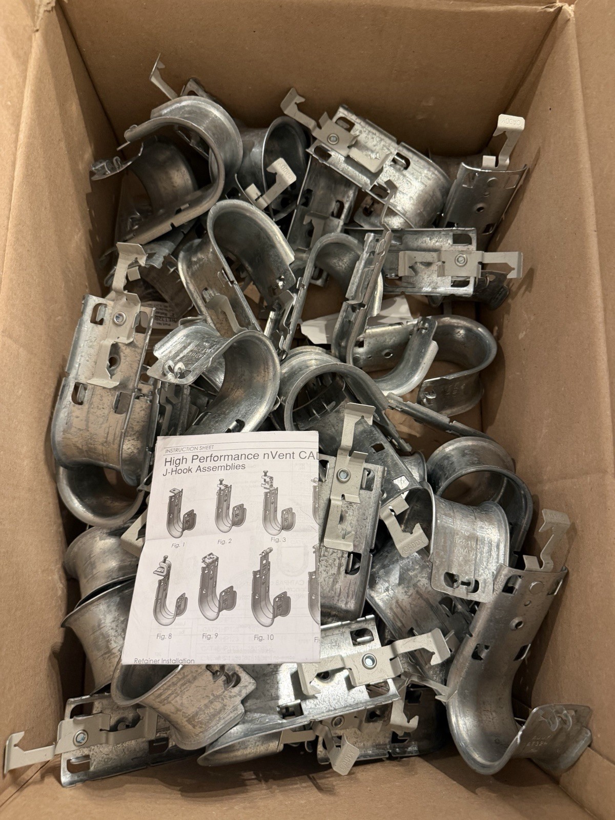 nVent Caddy CAT32HPHP6Z34. CAT HP J-Hooks, 2” Diameter, (Box of 50)