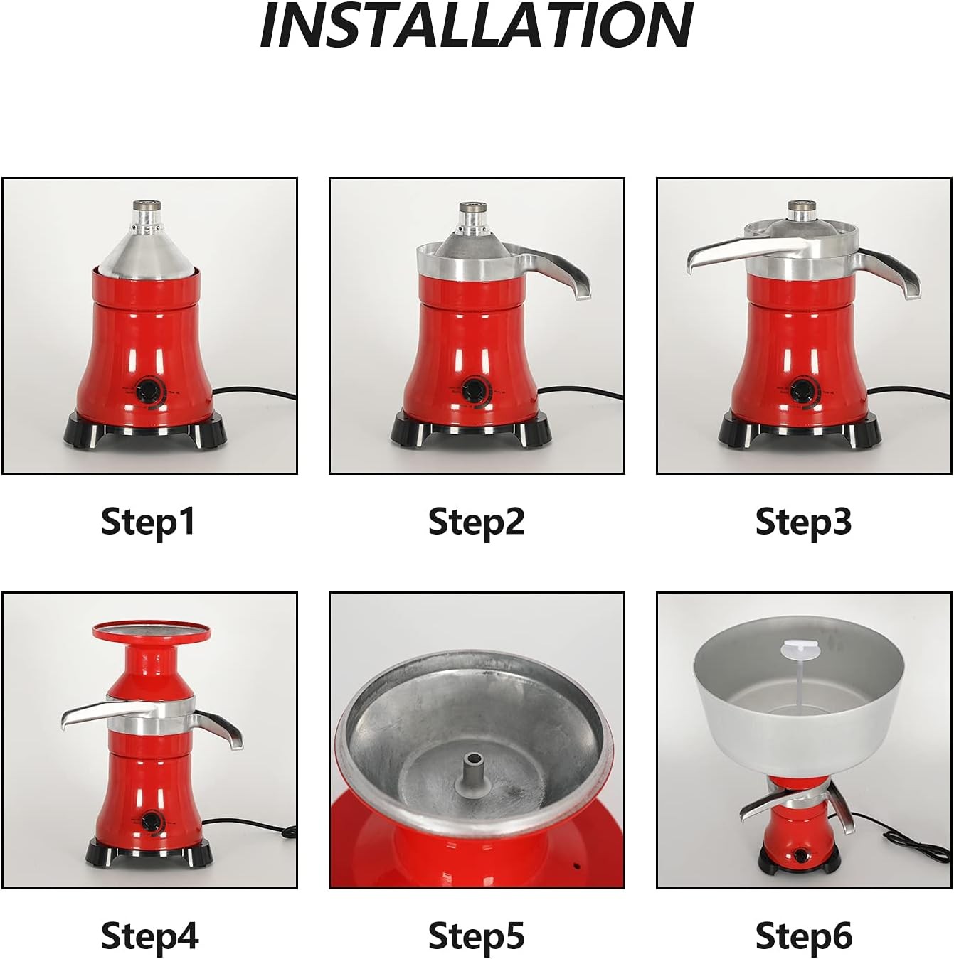 Electric Milk Cream Separator 100L h Stainless Steel Separator