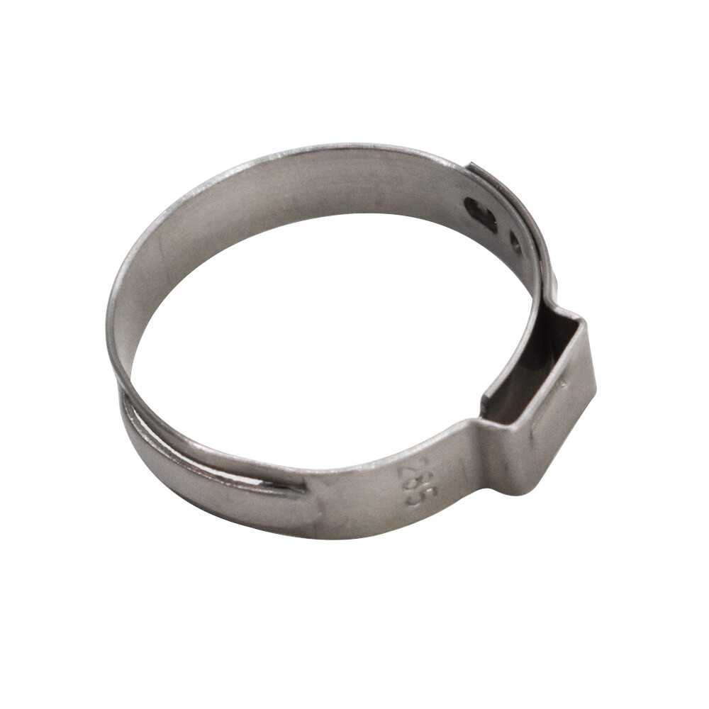 100 Pack 1 Inch Stainless Steel Hose Clamps Crimp Pinch Fitting Tubing New