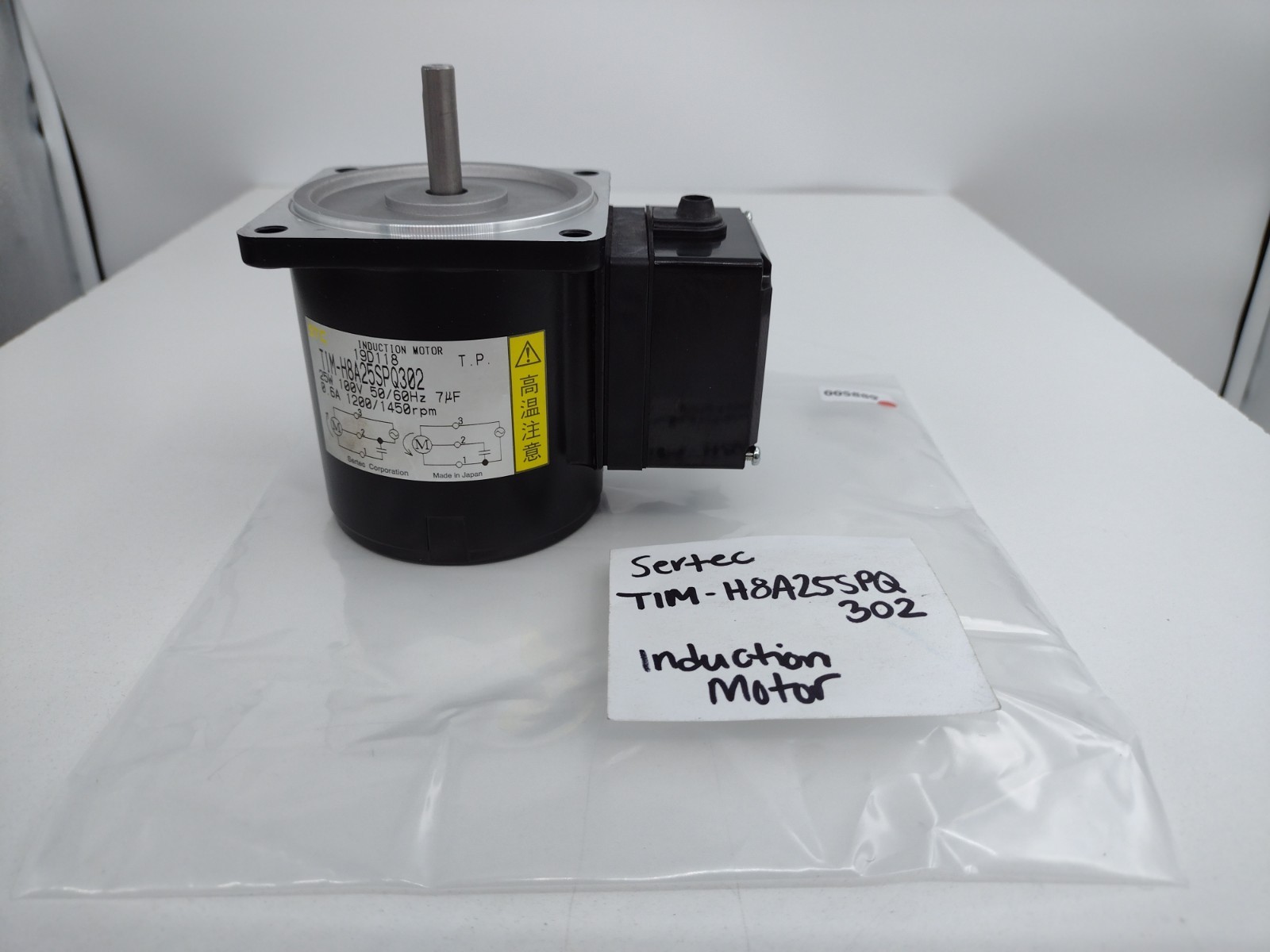 *** STC Sertec TIM-H8A25SPQ302 Induction Motor 25W 100V 1200/1450RPM w two screw