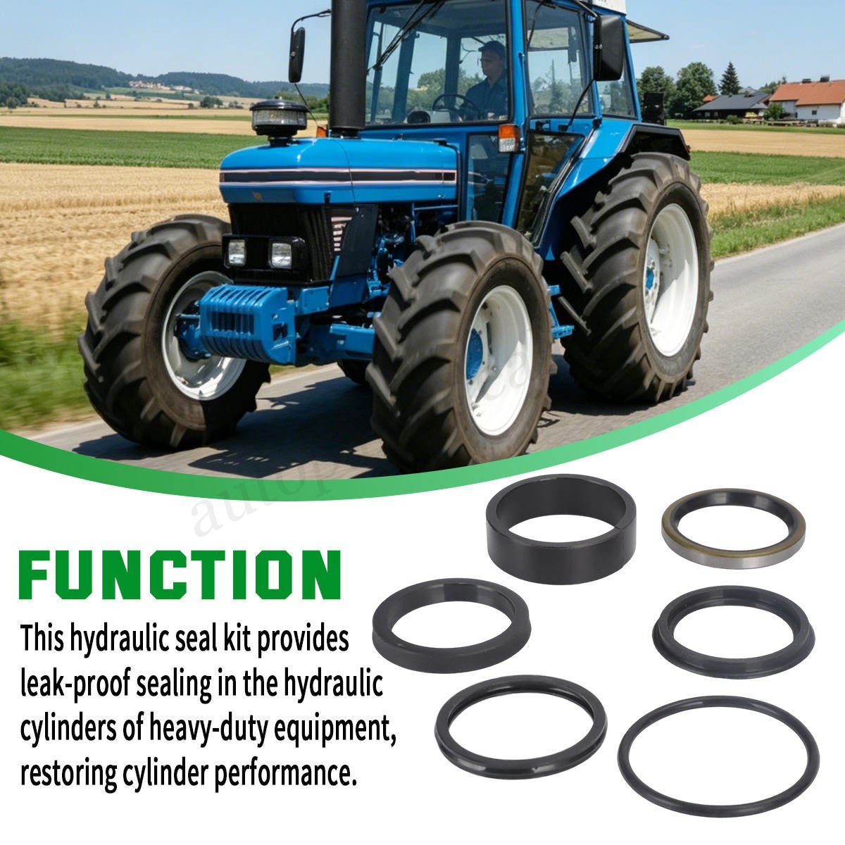 Lift Cylinder Seal Repair Kit for Ford New Holland 7106 7108 7308 & CASE IH L130