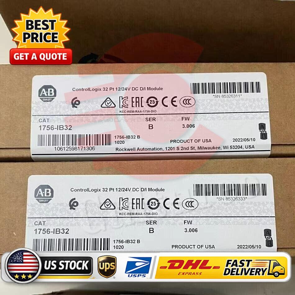 nEW IN BOX Allen-Bradley 1756-IB32 SER B CONTROLOGIX 32 PT DC INPUT MODULE