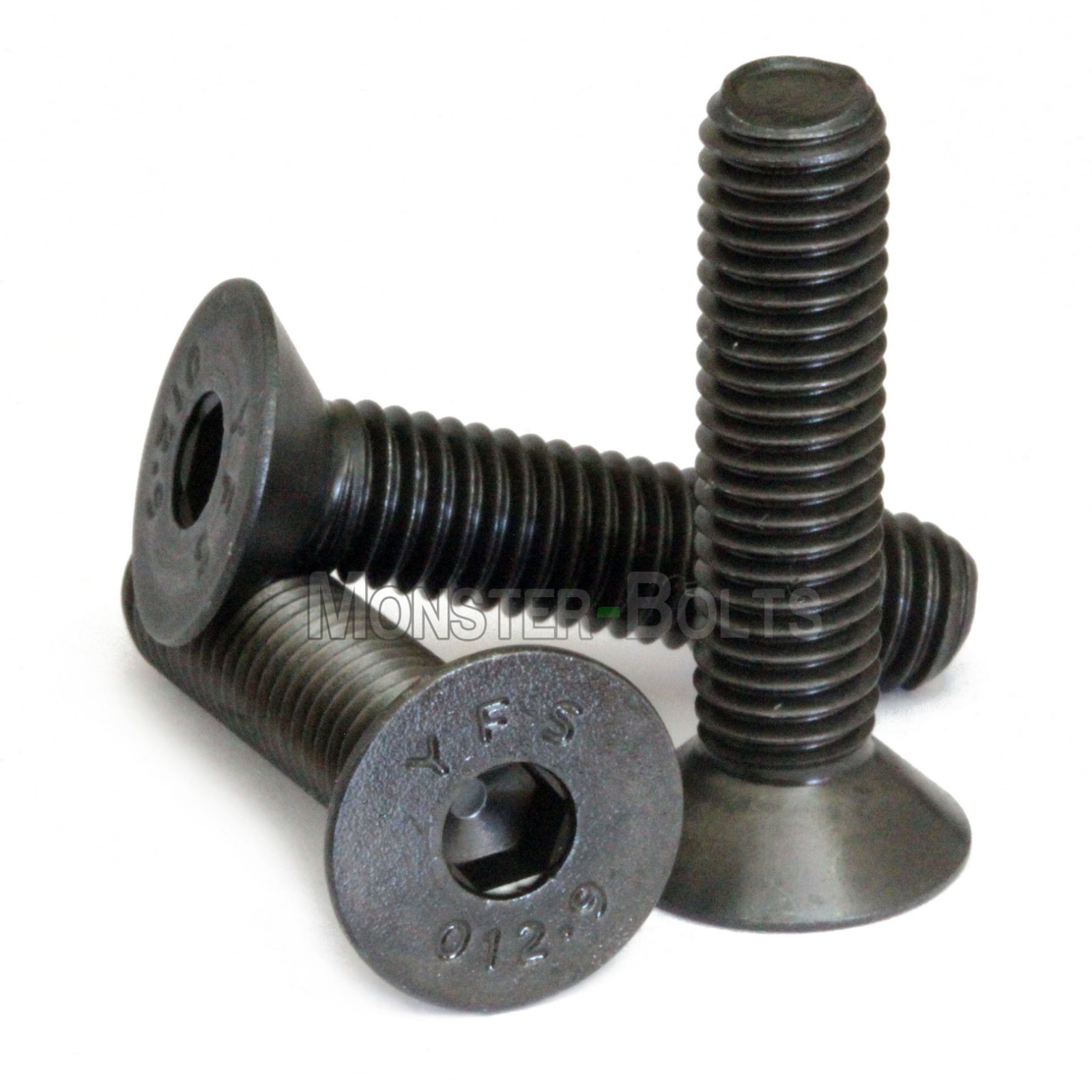#6-40 Flat Head Socket Caps Screws, 82° Countersunk Alloy Steel Black Oxide SAE
