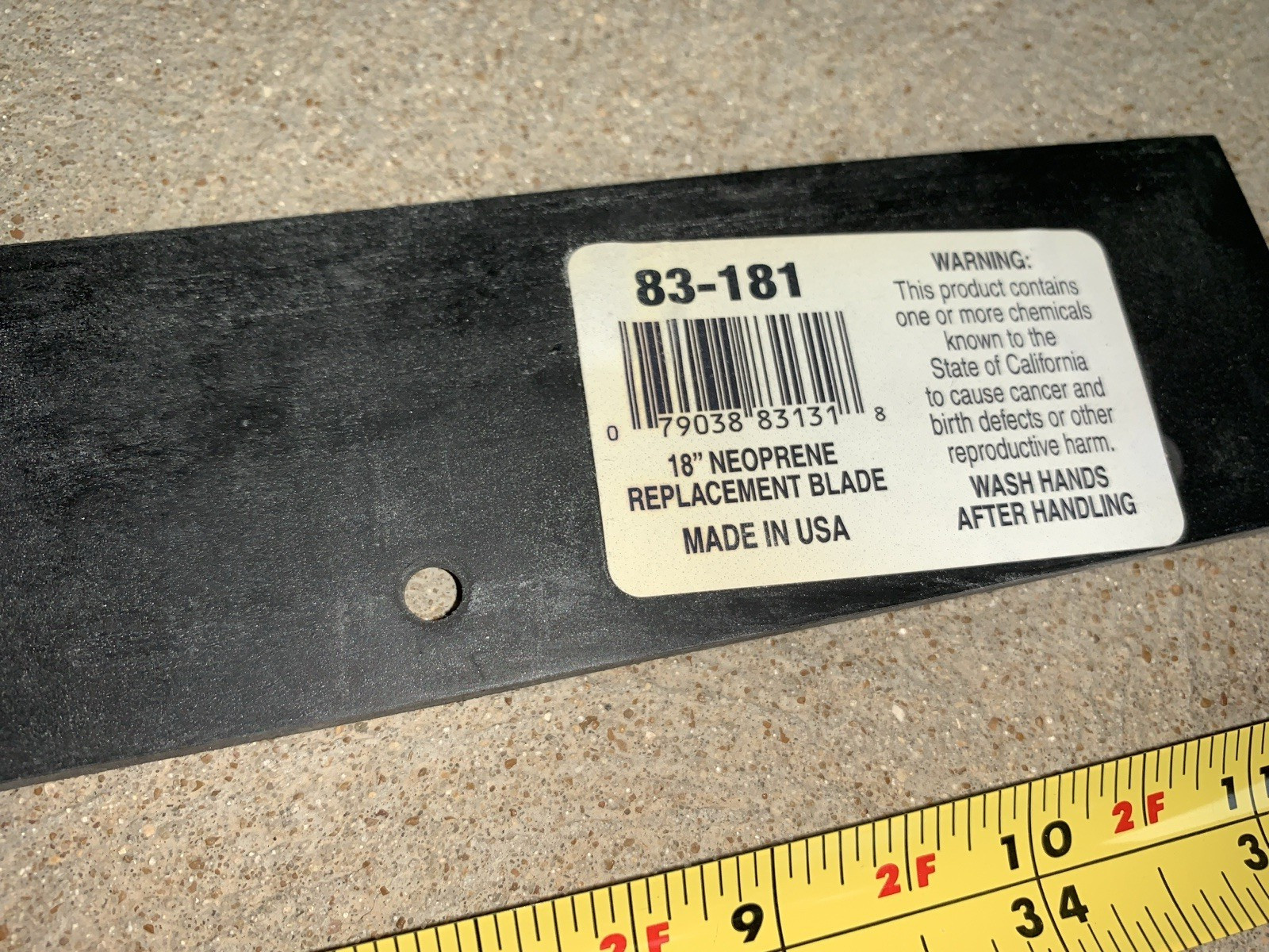 (5) EACH 36″ replacement blade squeegee neoprene #83-181 unused for standard
