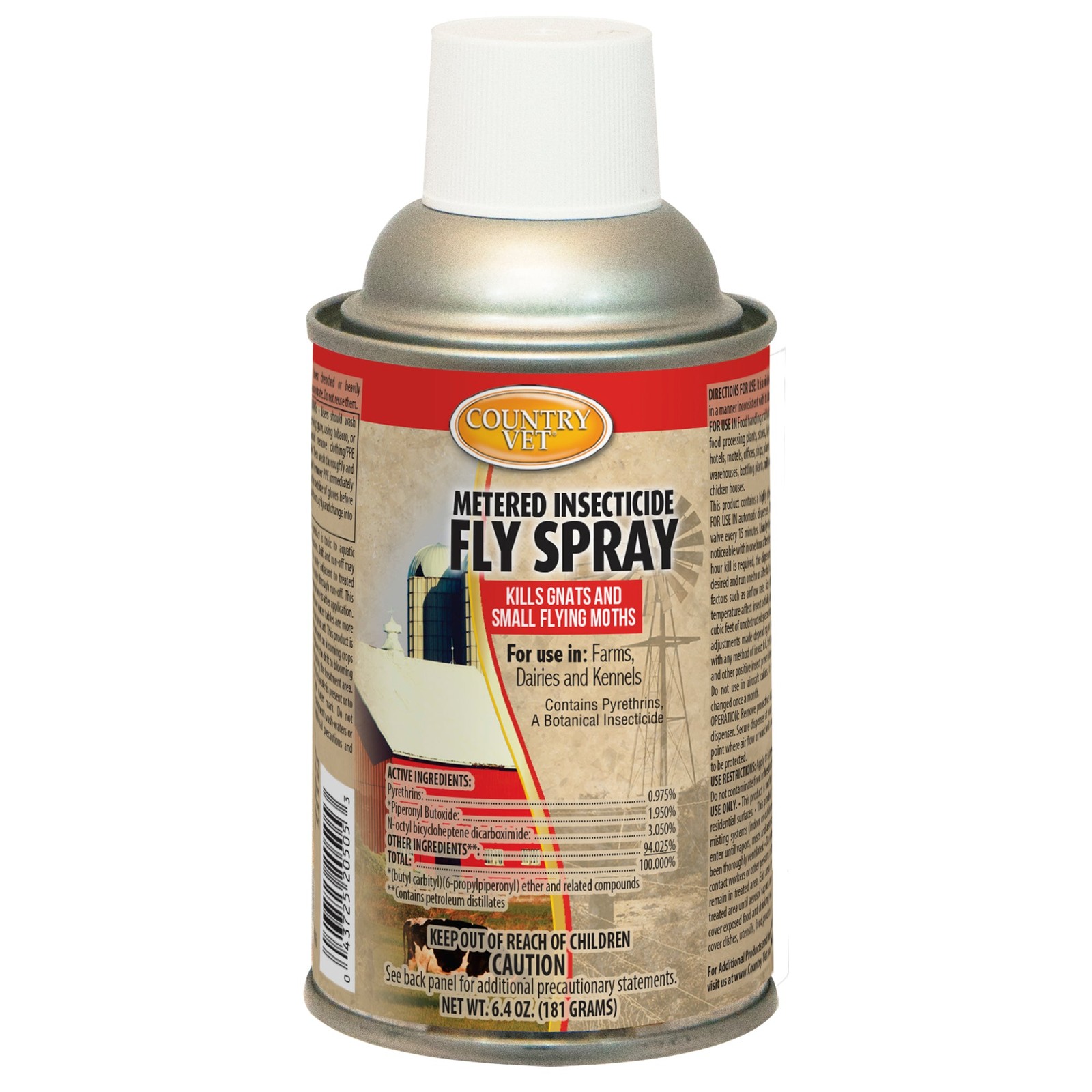 Country Vet Metered Insecticide Fly Spray – 6.4 oz (Case of 12) – 342050CVA –