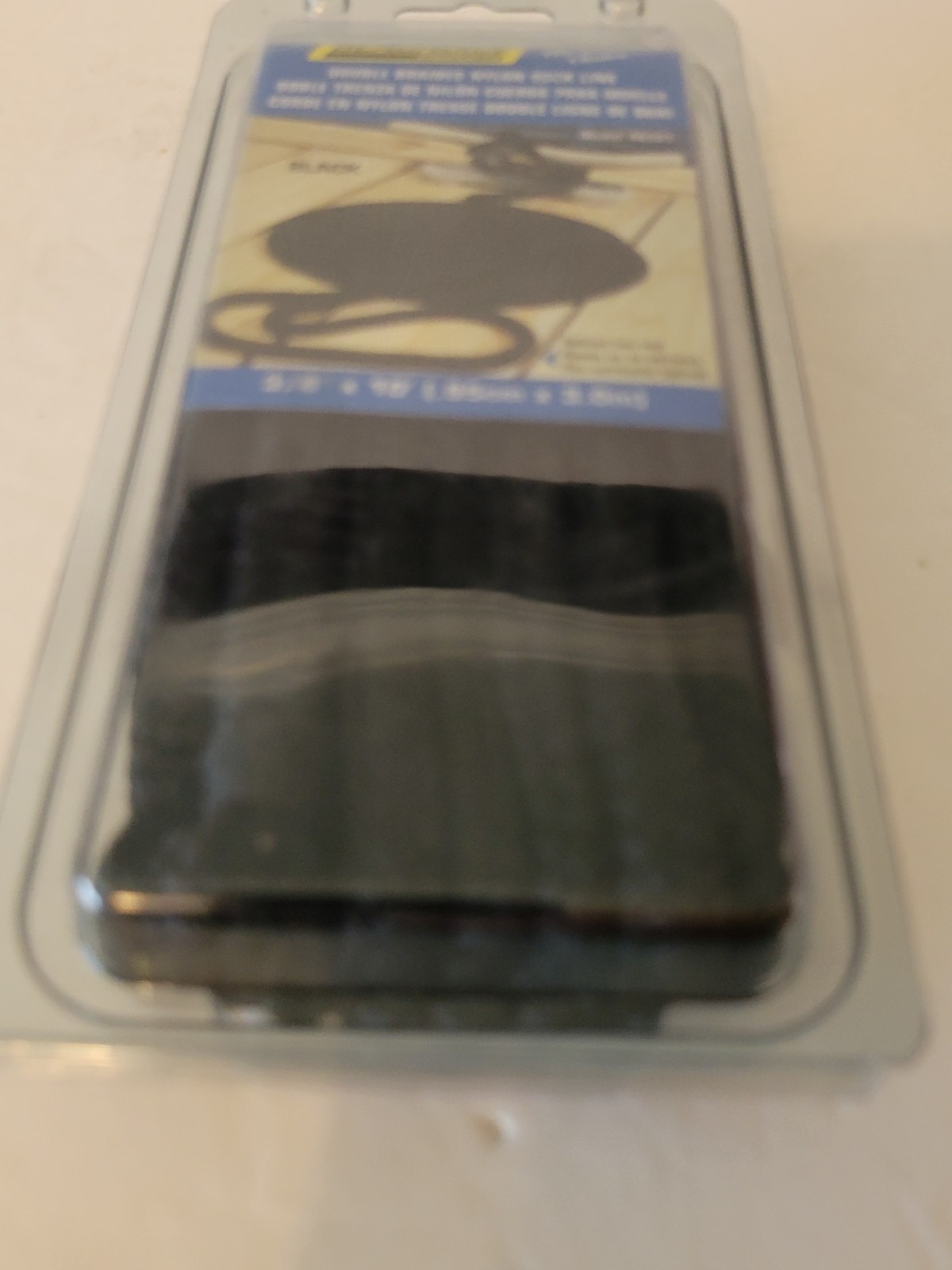 Seachoice 40501 Double Braid Nylon Dock Line Black 3/8-Inch x 10 Feet (NEW)