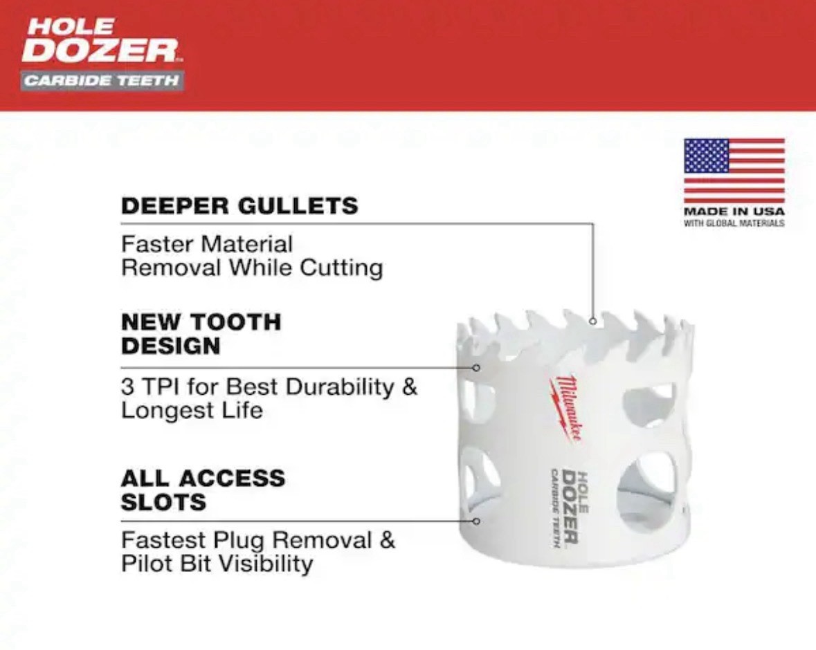 Milwaukee 6 in. Carbide Hole Dozer Saw