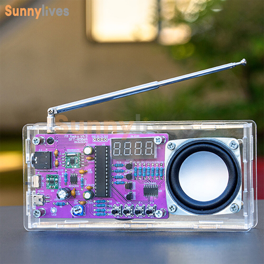 Digital Tube FM Radio Electronic Kit DIY Soldering Practice Kit 87.5MHz~108MHz