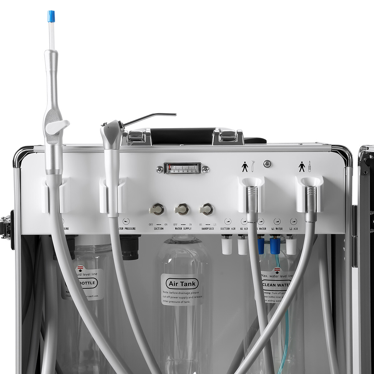 Unidad De Entrega Dental Móvil Portátil Cart Cart Air Compressor Móvil Turbina