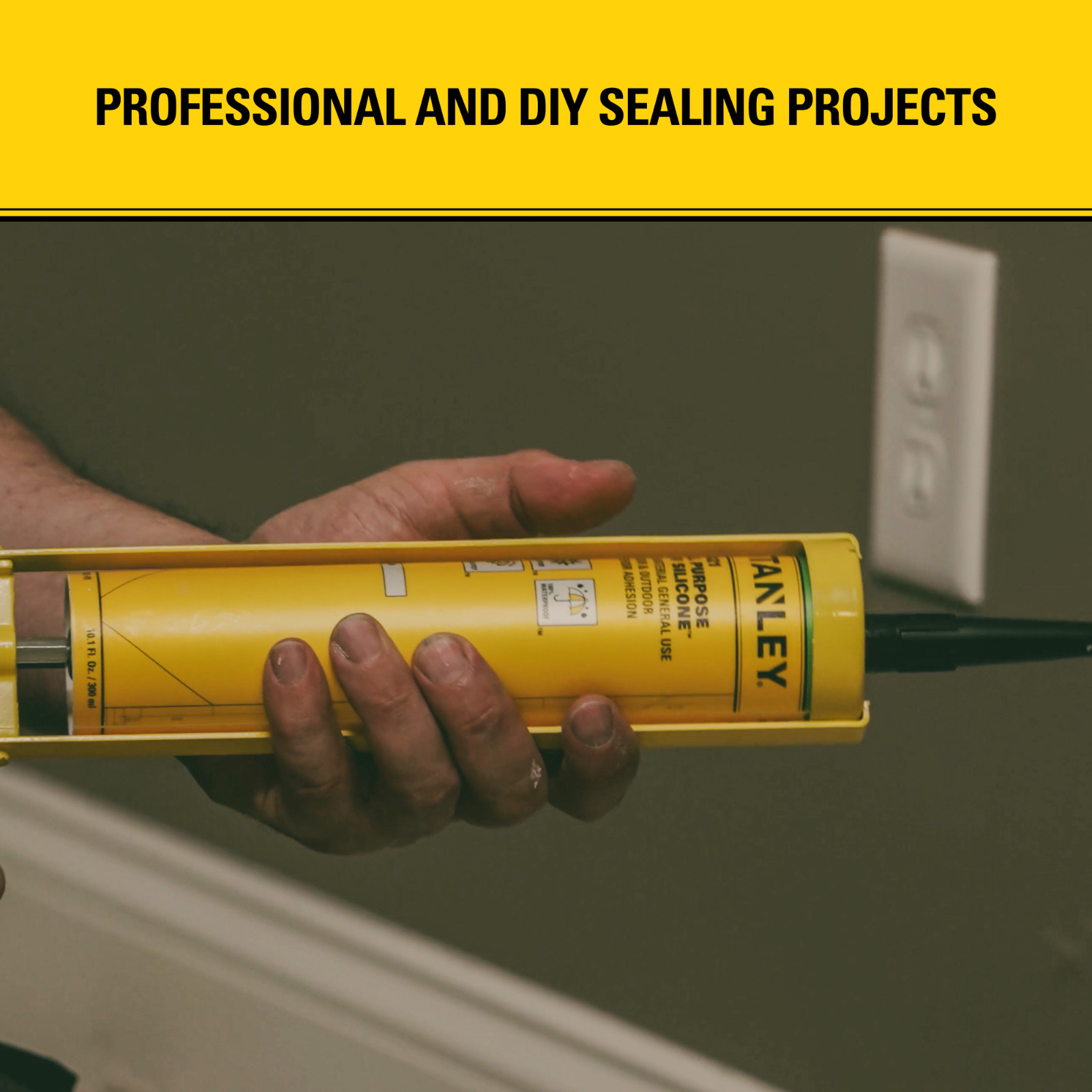 Stanley S421 All Purpose RTV Silicone Sealant Acetoxy Cure, 10.1oz 24 Pack Clear
