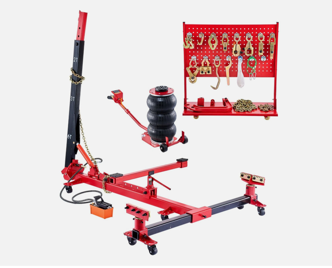 Auto Body Frame Puller Straightener 6T Car Frame Machine 3T Airbag Jack