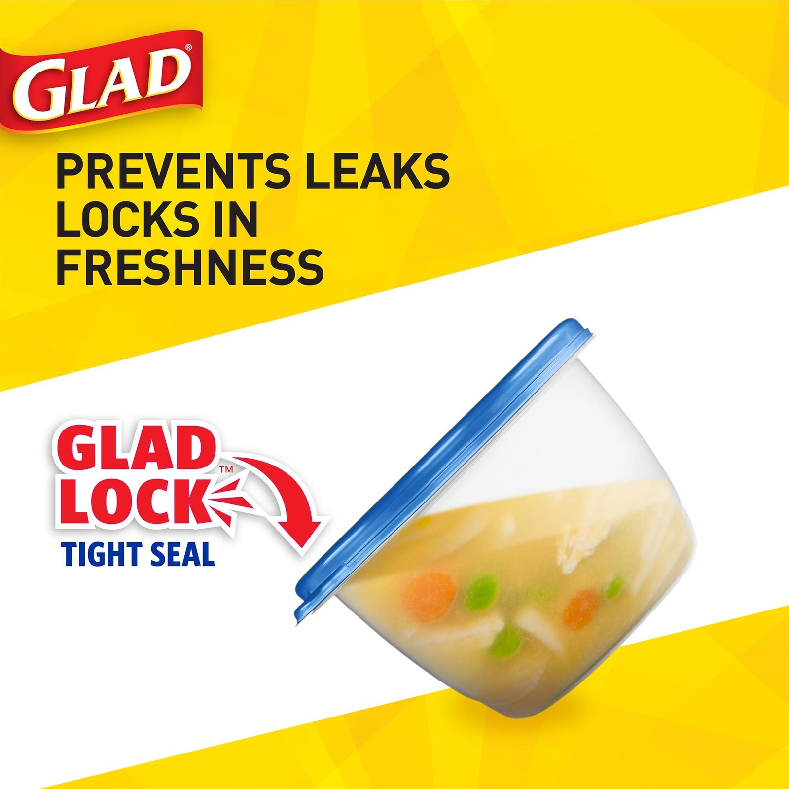 Glad Food Storage Containers For Everyday Use – Container Holds Up