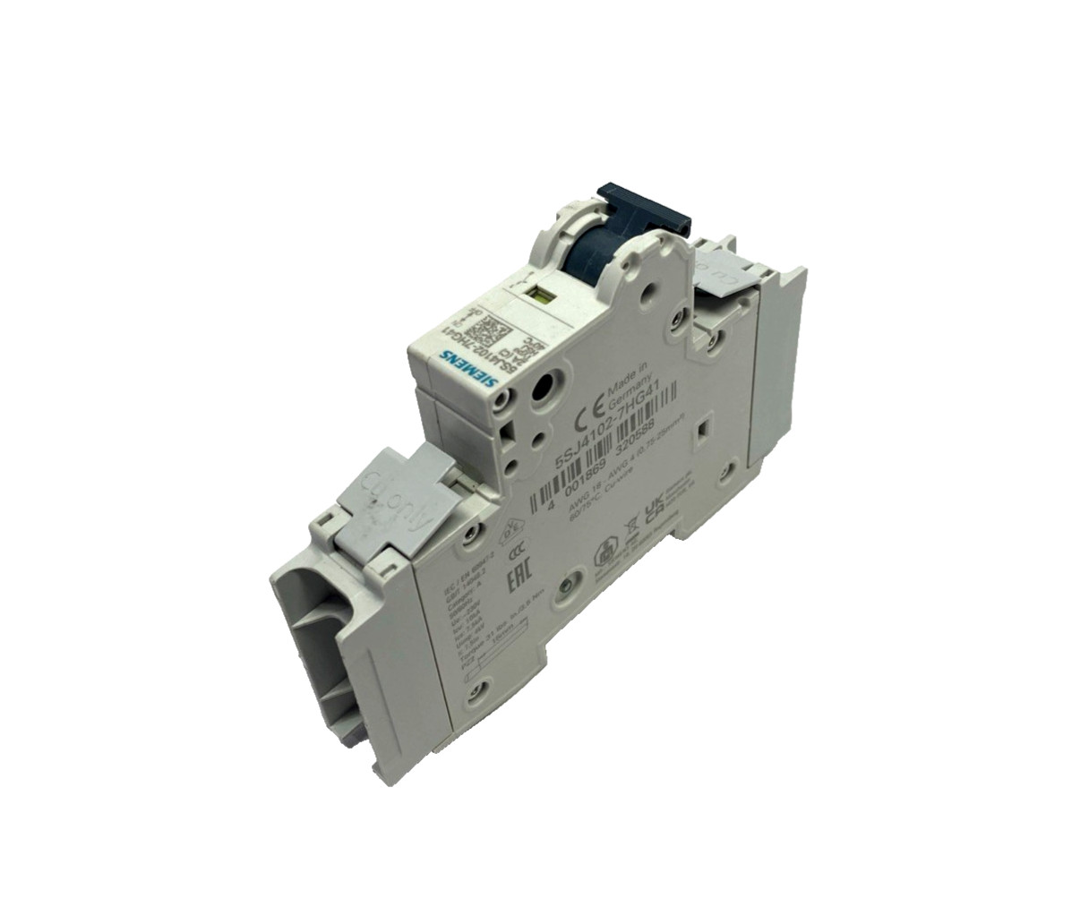 Siemens 5SJ4102-7HG41 Miniature Circuit Breaker 240V 14kA, 1-Pole, C-Trip, 2A