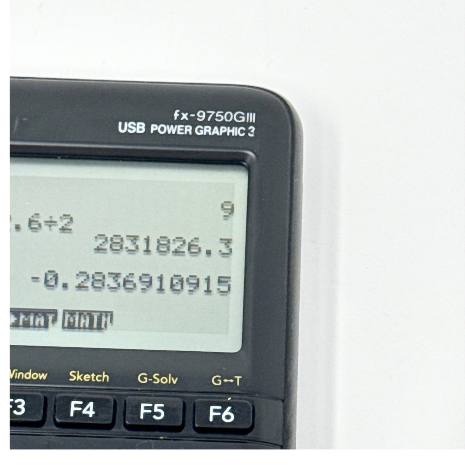 Casio fx-9750GIII Graphing Calculator Black USB Power Graphic 3 with Cover