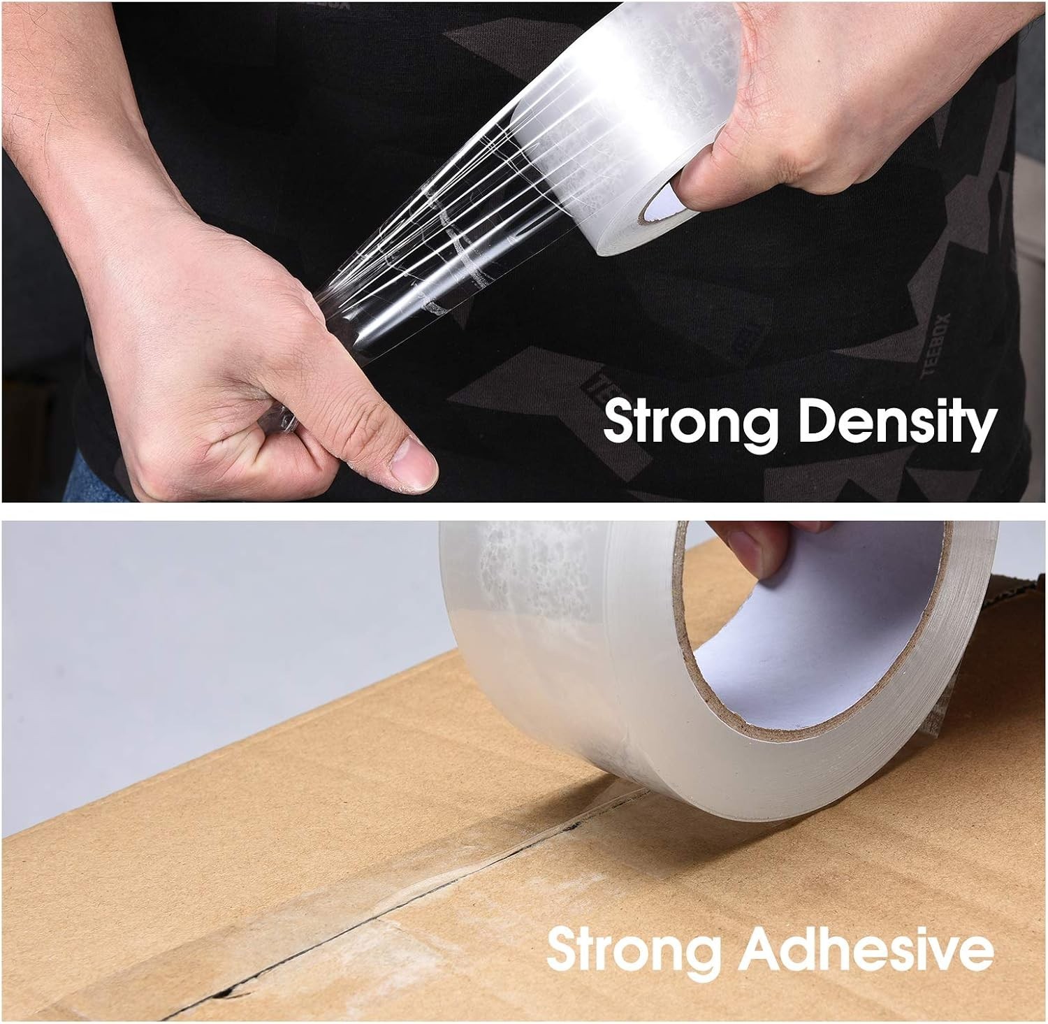 Clear Packing Tape 3 Inch Waterproof Packaging Tape for Shipping Moving Sealing