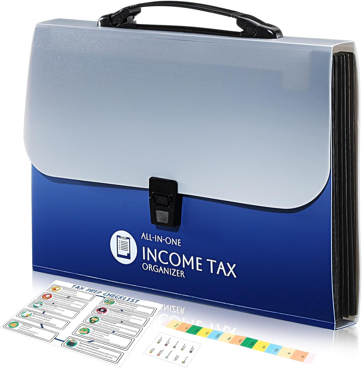 1 Set Tax Record Organizer All in One Income Tax Document Organizer 13 Pockets E