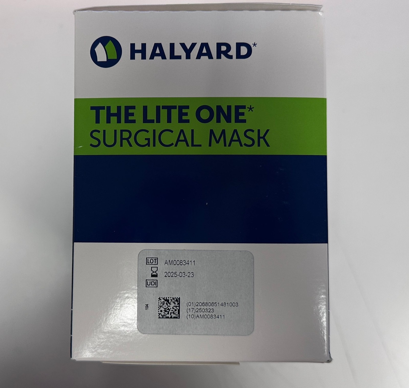 Halyard The Lite One Surgical Face | 50 Count | Mask Blue | 48100