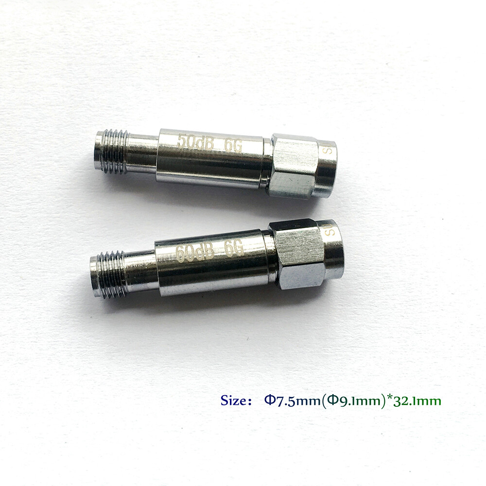 DC-8GHz 2W SMA-JK RF Attenuator Frequency 50ohm 3/5/6/10/15/20/30/40/50/60dB
