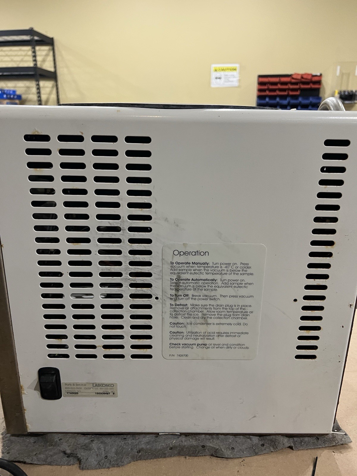 Labconco FreeZone 1 Liter Freeze Drier Benchtop System 7740021