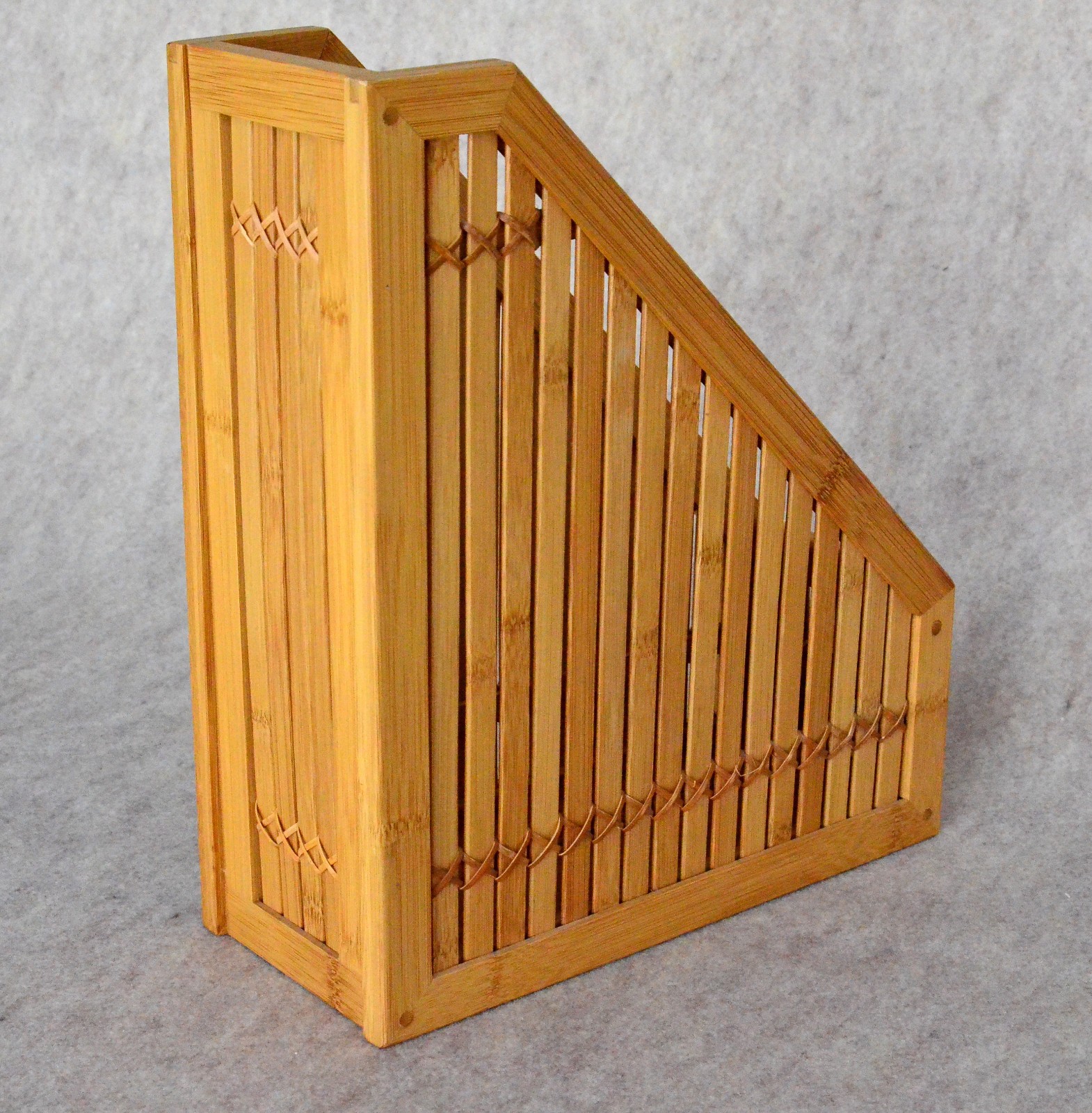 Bamboo File Holder & Office Product Organizer, Magazine Holder
