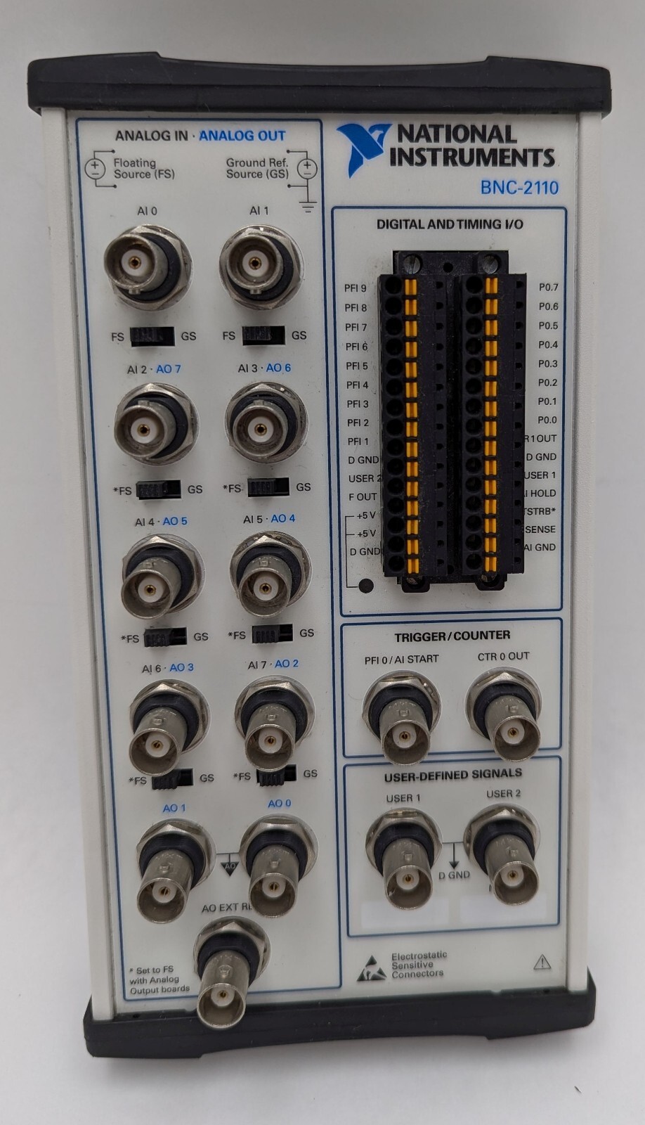 National Instruments BNC-2110 Shielded Connector Block / Breakout Box 185124F-01