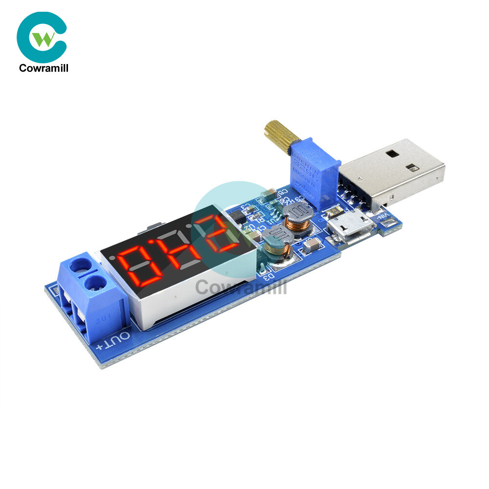 DC-DC 5V to 1.2V-24V USB Step UP/Down Converter Power Supply Module Digital LCD