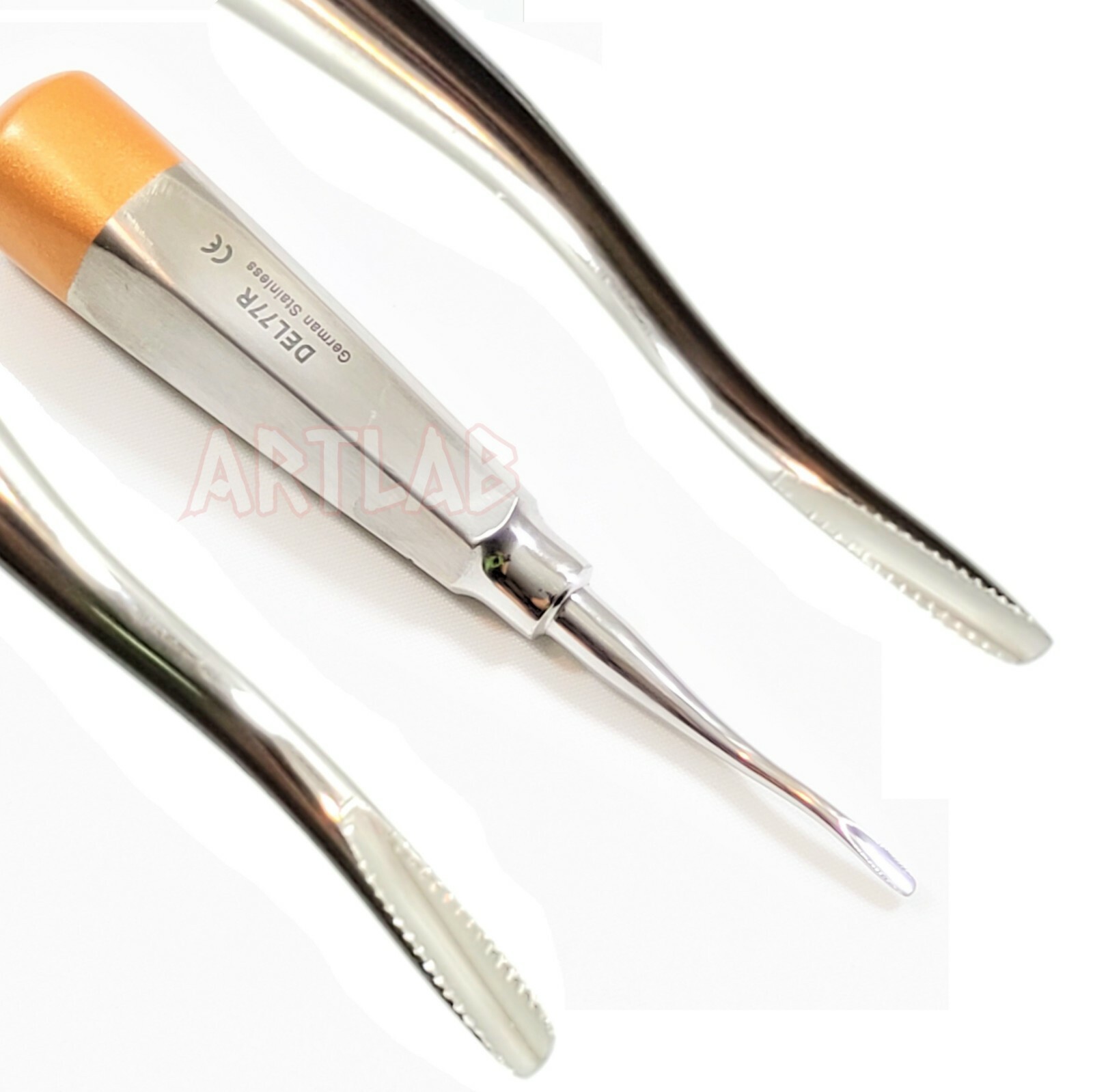2 German Premium Root Dental Tooth Extracting Elevator # 77R-Dental Elevators