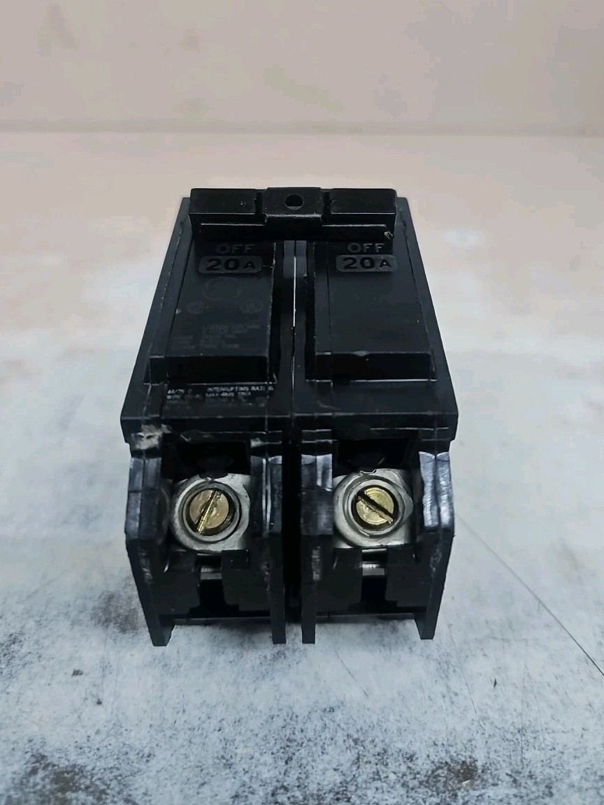 GE General Electric THQB2120 20A 240/120 VAC 2 Pole Circuit Breaker NT