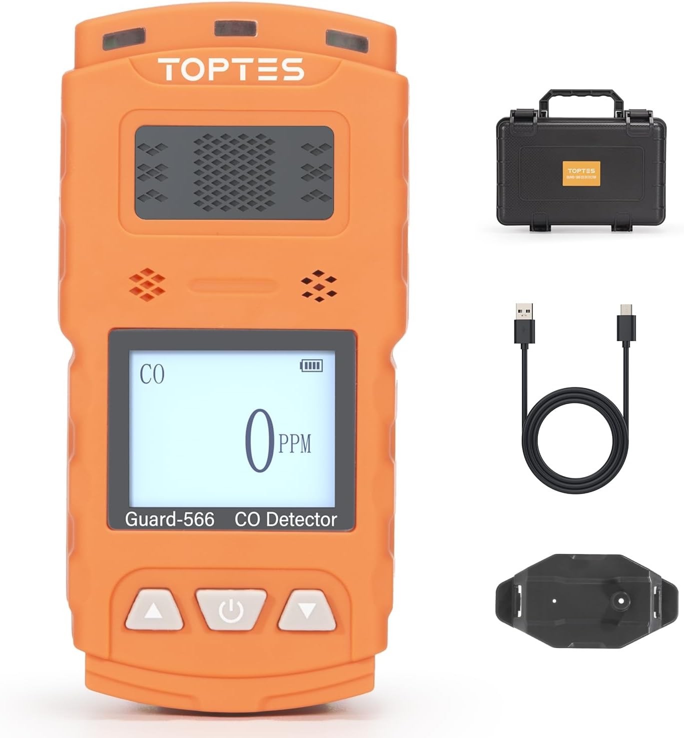 TopTes Guard-566 Portable Carbon Monoxide Detector, Rechargeable CO Detector
