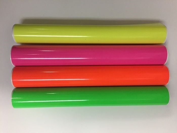 1 Roll Fluorescent Vinyl Yellow 24″ x 10 Feet Free Shipping Total 24.99