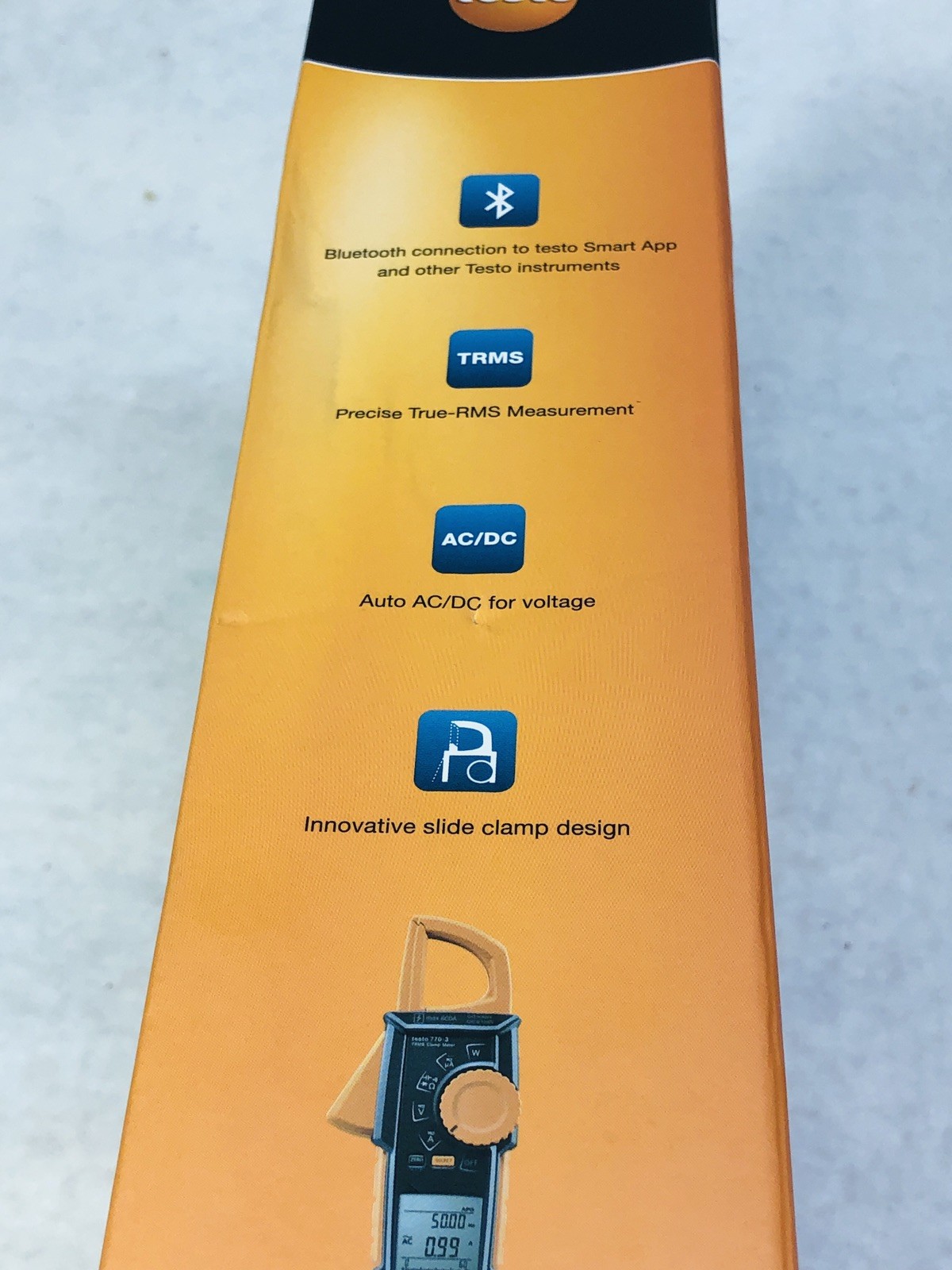Testo 770-3 Clamp Meter 0590 7703 Premium Kit True-RMS With Bluetooth