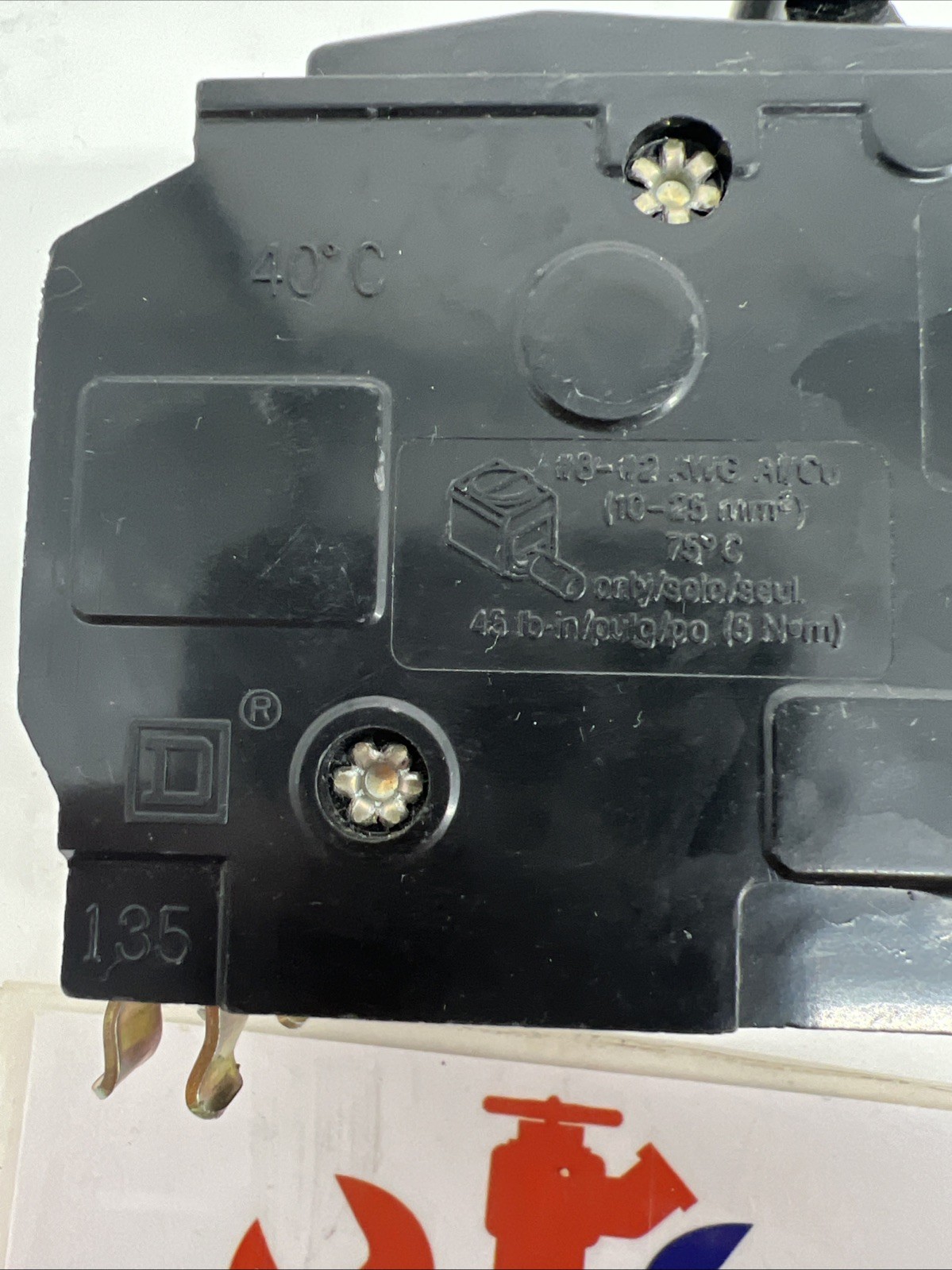 Square D QO240 Molded Case Circuit Breaker, 40 Amp, 2 Pole, Type QO, 120/240V