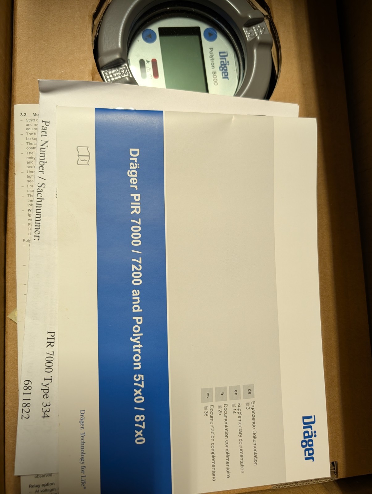 Zero Hours New – Brand New Drager -8344601 And 7000| Gas Detector, Polytron 8000