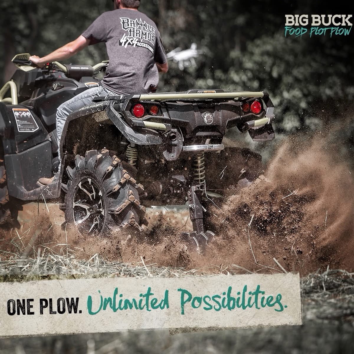 Big Buck Food Plot Plow 6 Disc 28” ATV UTV Wildlife Hunting Plow