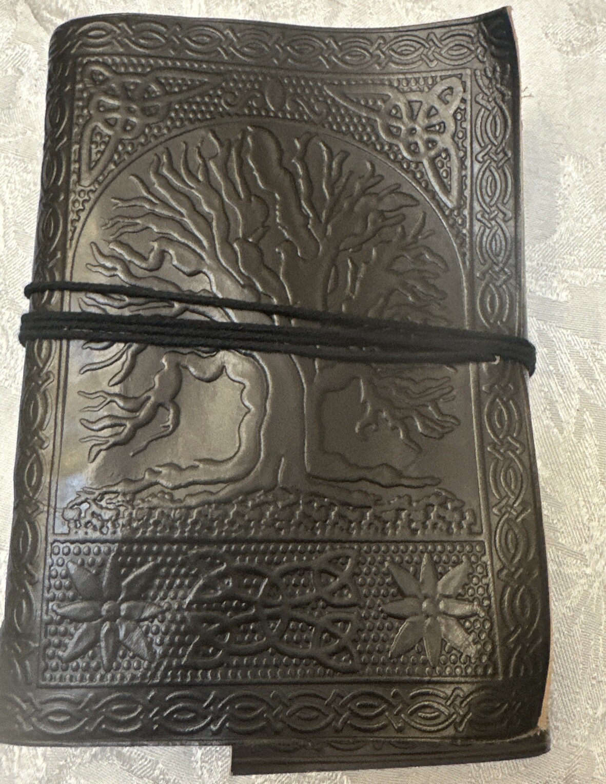 Leather Celtic Tree of Life Book of Shadows Blank Book Wicca Leather Journal