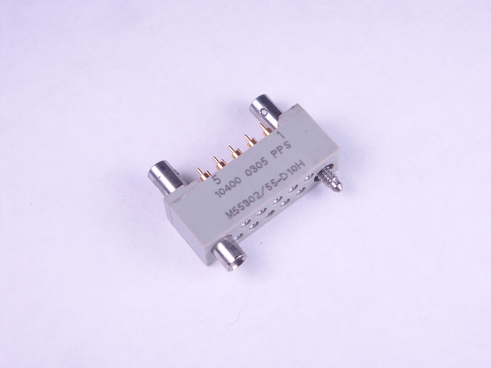 M55302/55-D10H Airborn Connector Plug 2 Row 10 Pos SAF3 .050″ WTA10SAF3JTB NOS