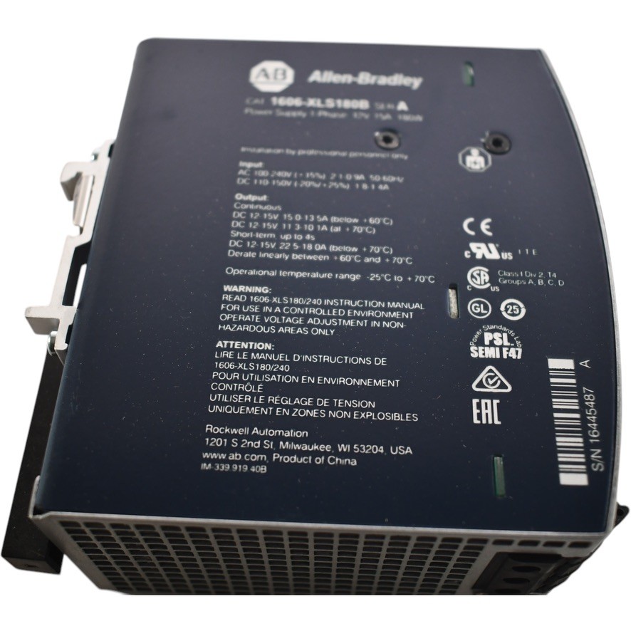 NEW Allen Bradley 1606-XLS180B AC or DC Input 24 to 28 VDC Out 180 W Power Suppl