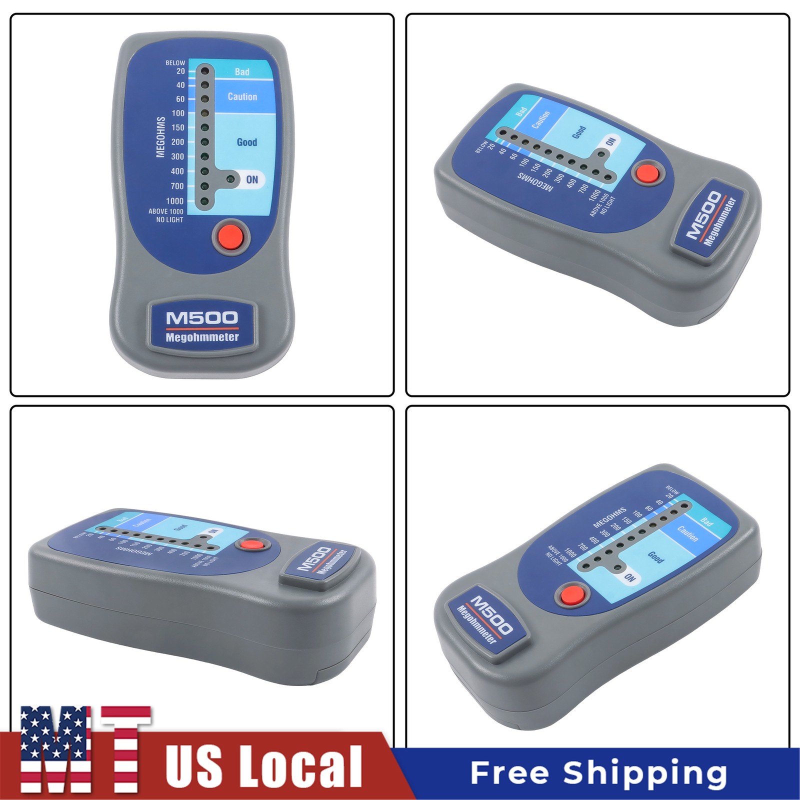 Digital M500 Insulation Tester, Megohmmeter & Compressor Tester for HVAC