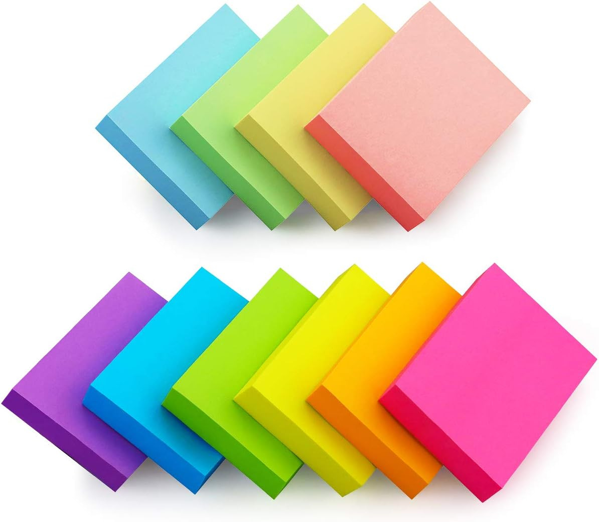 20 Pads Post It Notes 10 Colors 1.5 x 2 Inches Small Post It Notes 100 Sheets