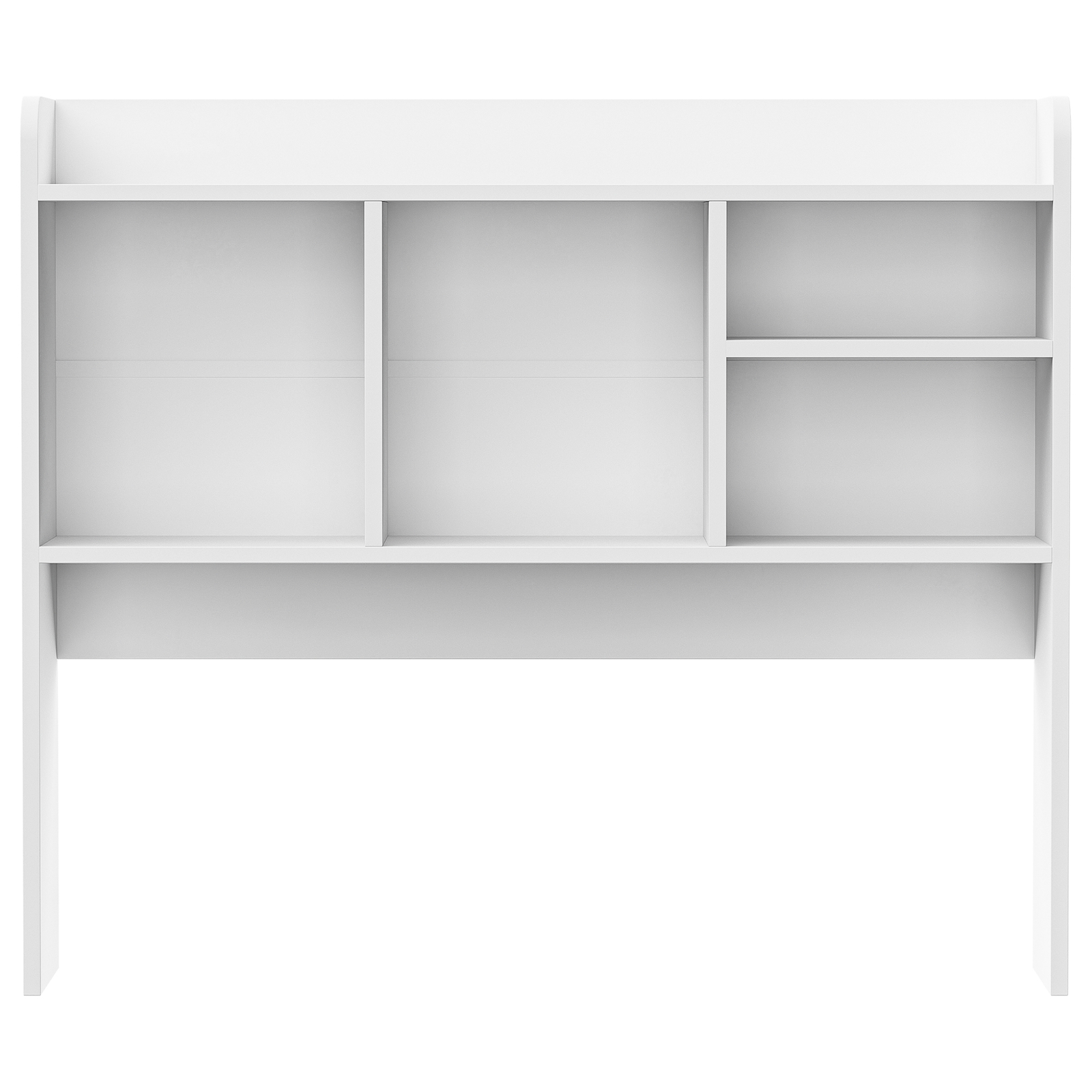 Desktop Organizer Shelf Wood Desk Hutch for Computer Monitor Display Shelf White