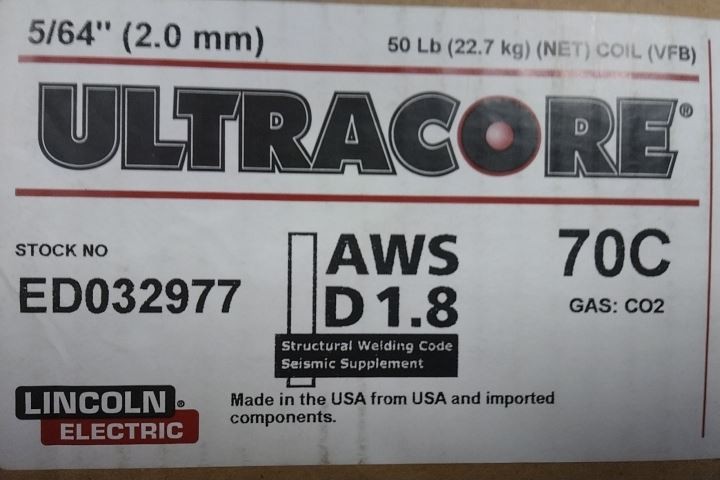 Lincoln Electric ED032977 5/64 In Wire Dia 50 Lb Flux Cored Welding Wire
