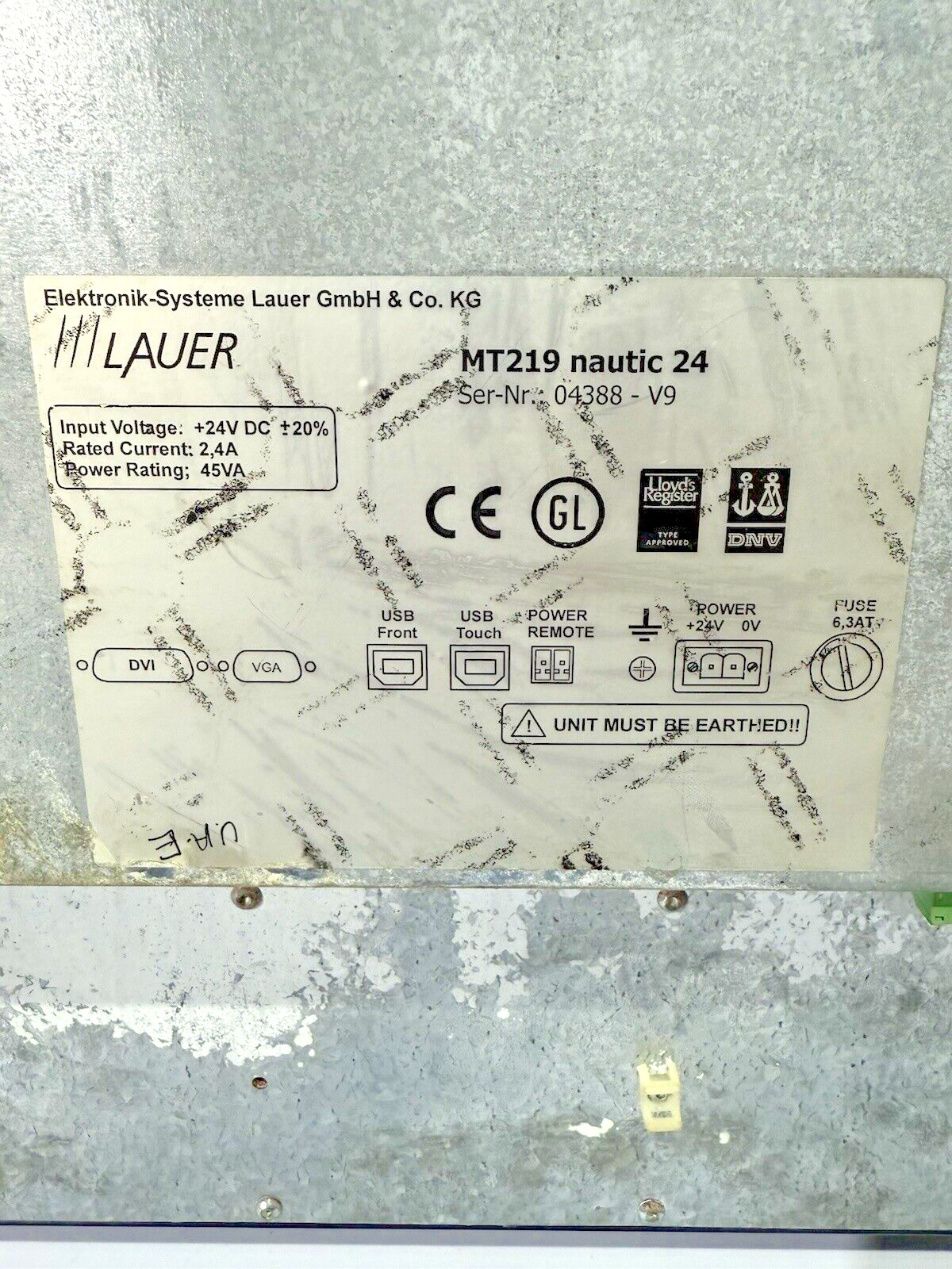 PLEIGER ELEKTRONIK SONTHEIM PPC-IPC-S WITH MT219 nautic 24 display