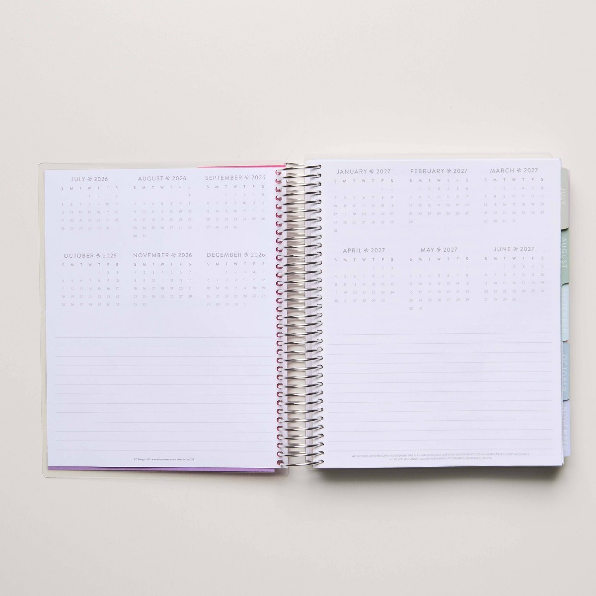 Erin Condren 5.875″x8.25″ 2026-2027 12 Months Academic Planner Multi-Faceted